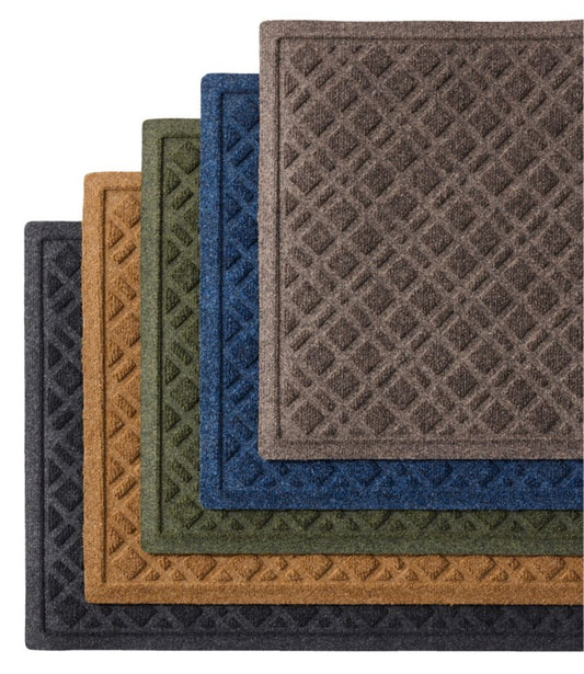 Heavyweight Recycled Waterhog Doormat, Plaid - US 9241