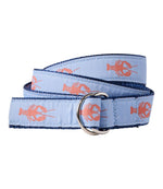 Adults' D-Ring Maine Isle Motif Belt - US 4774